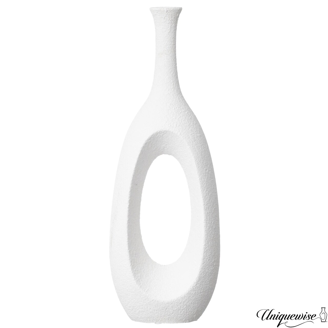 Frosted Fiberglass Tall Floor Vase - Decorative Vase for Modern Home Decor, Perfect for Living Room, Home Office, Bedroom, Kitchen, Coffee Bar, Farmhouse Decor, and Wedding Centerpieces